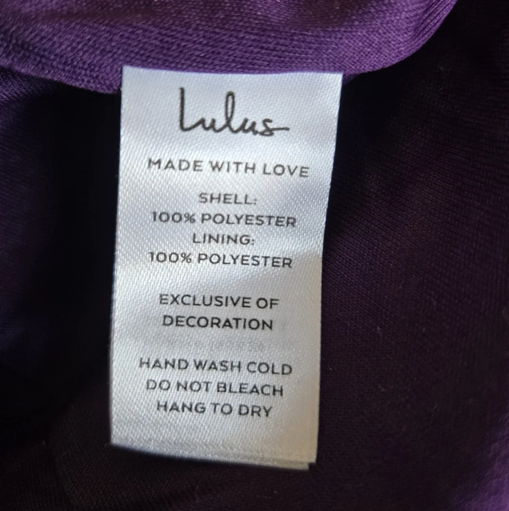 LULUS NWT Purple Sequin Mini Dress.Size S - Picture 4 of 8